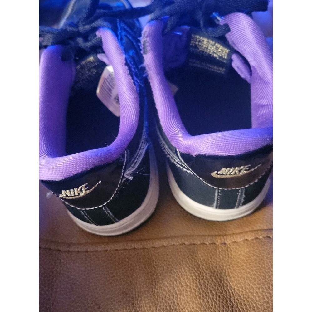 Nike Kids Air Force 1 LV8 Black Purple Shoes Sneaker PS Size 3y Youth DQ0301-001 - Picture 3 of 6